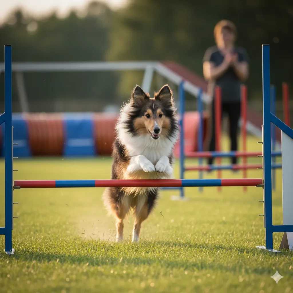 Lo Shetland è un vero fulmine tascabile che eccelle in Agility Dog